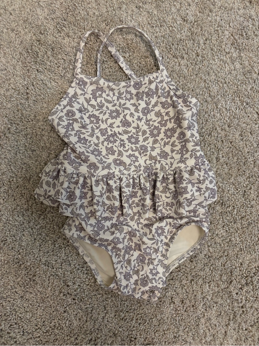 Quincy Mae swimsuit 12-18 floral